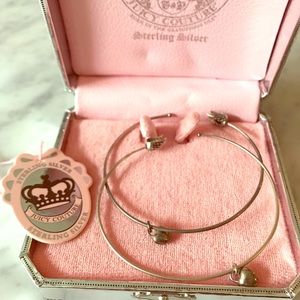 Juicy Couture • Sterling Silver Hoop Hoop Earrings